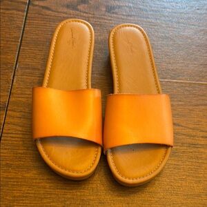 Universal Thread Orange Slide Sandals